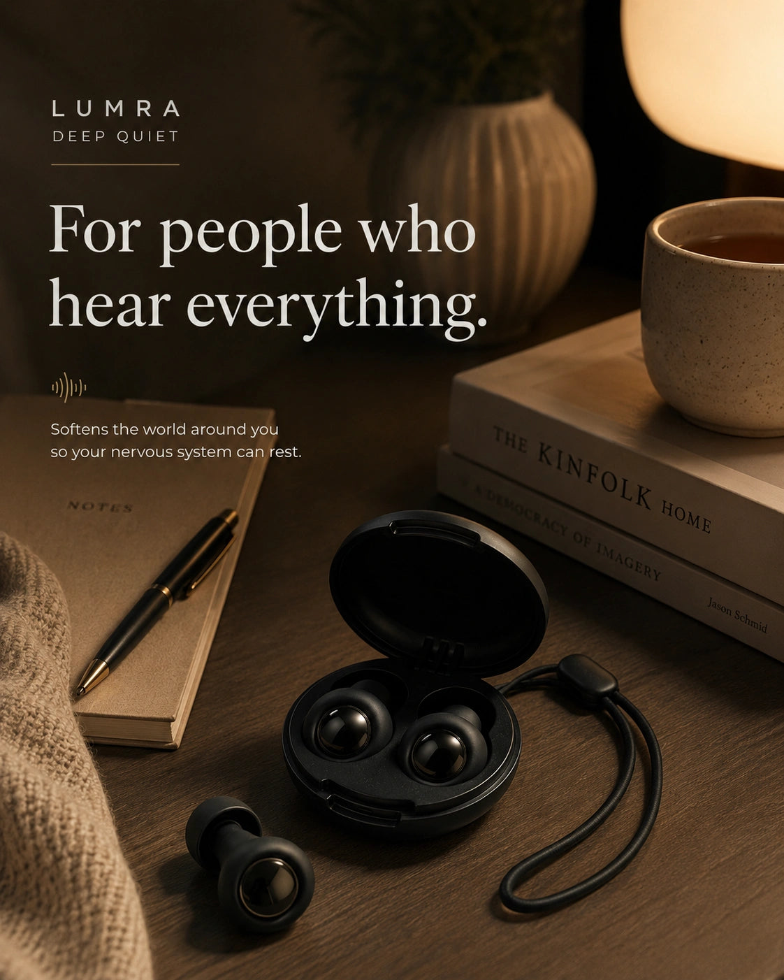 LUMRA Deep Quiet - Block Noise. Sleep Deeper.
